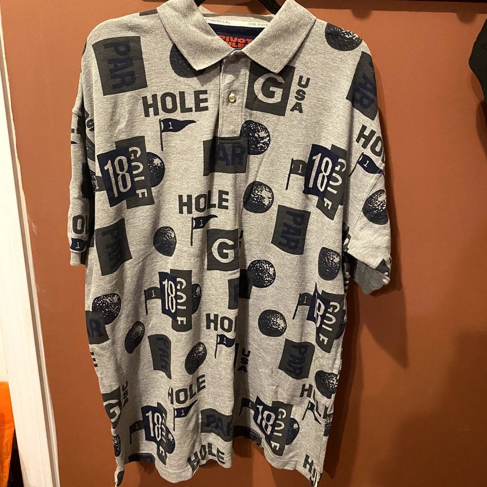 VGUC PIVOT RULES MENS GOLF POLO SHORT SLEEVE SHIRT SIZE XL